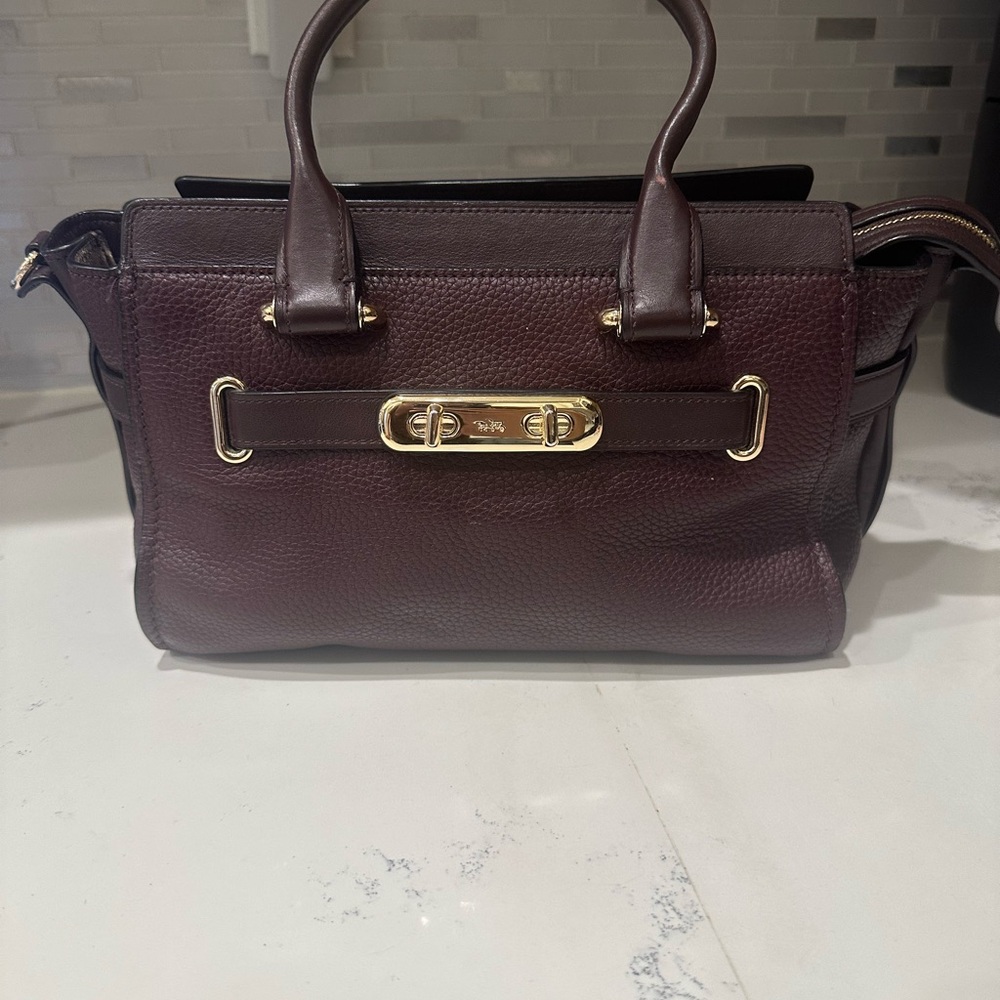 Coach Brown Leather Satchel Timeless Elegance